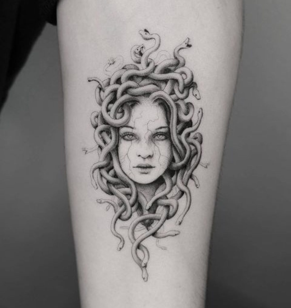 Tattoo tagged with: medusa, statue | inked-app.com