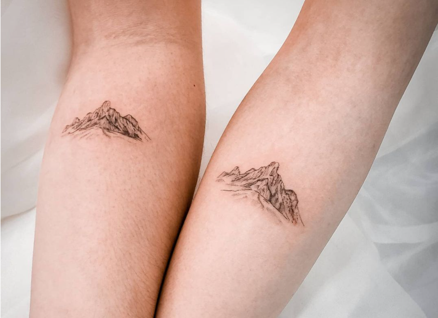mountains and wave rib tattoo … | Rib tattoo, Waves tattoo, Tattoos