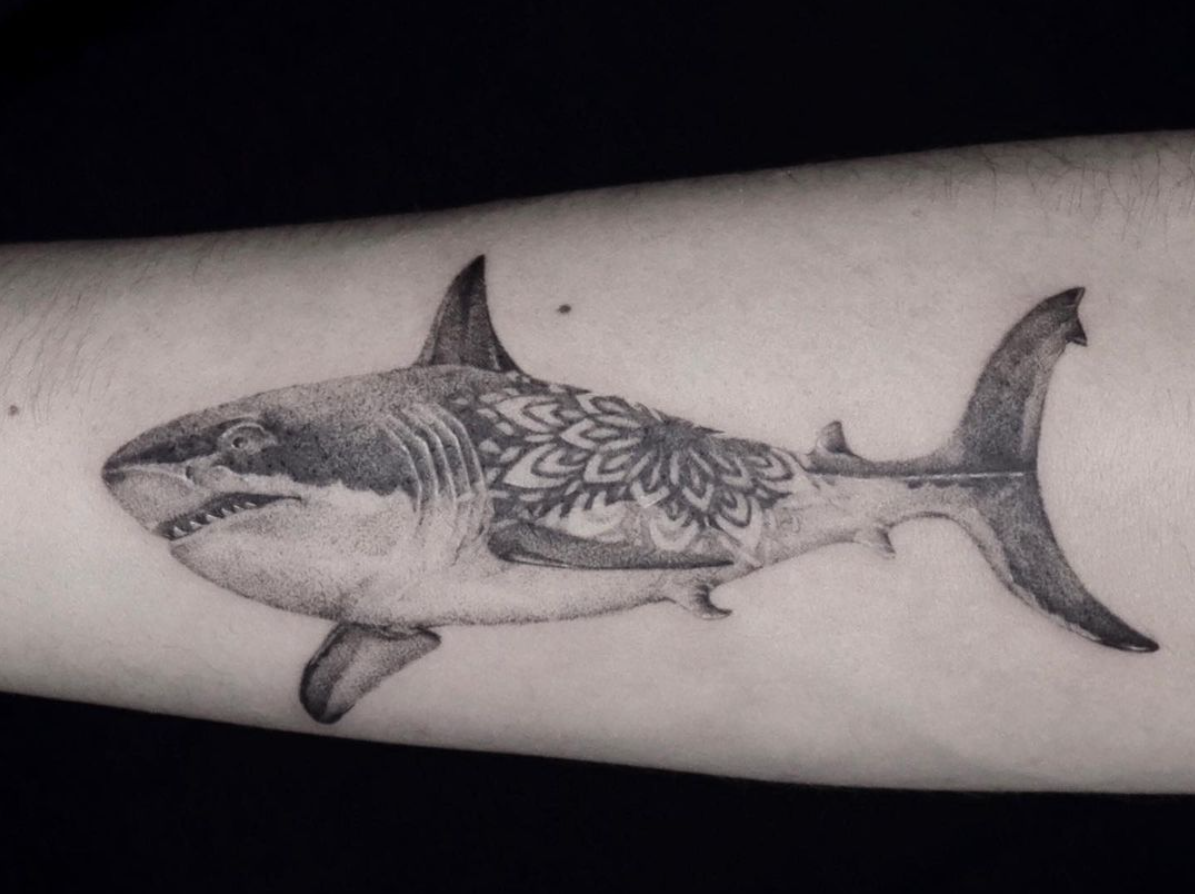 Shark tattoo Cut Out Stock Images & Pictures - Alamy