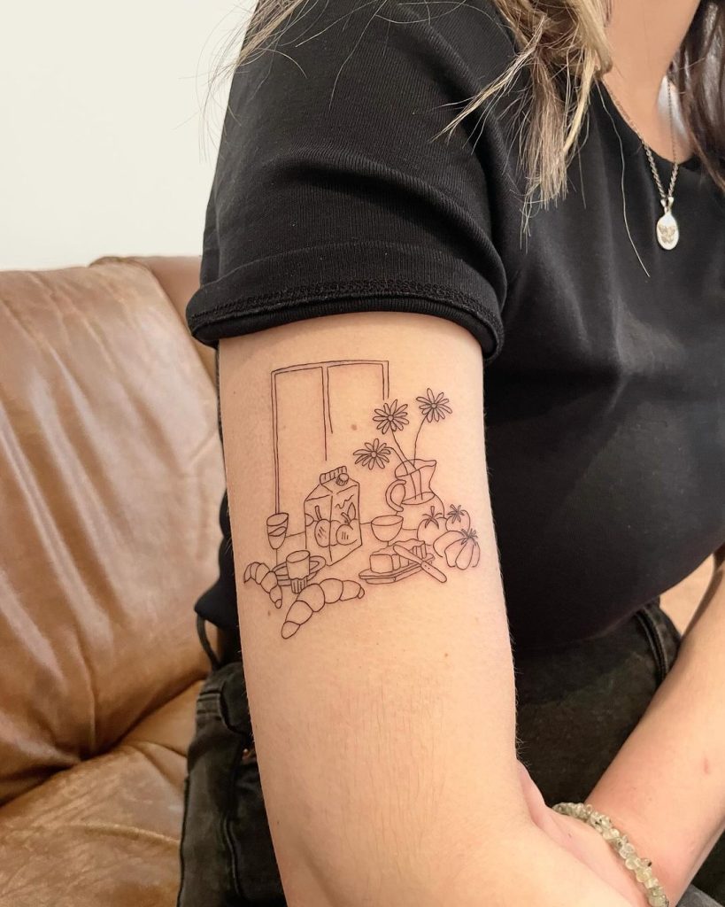 minimalist tattoo by florence
