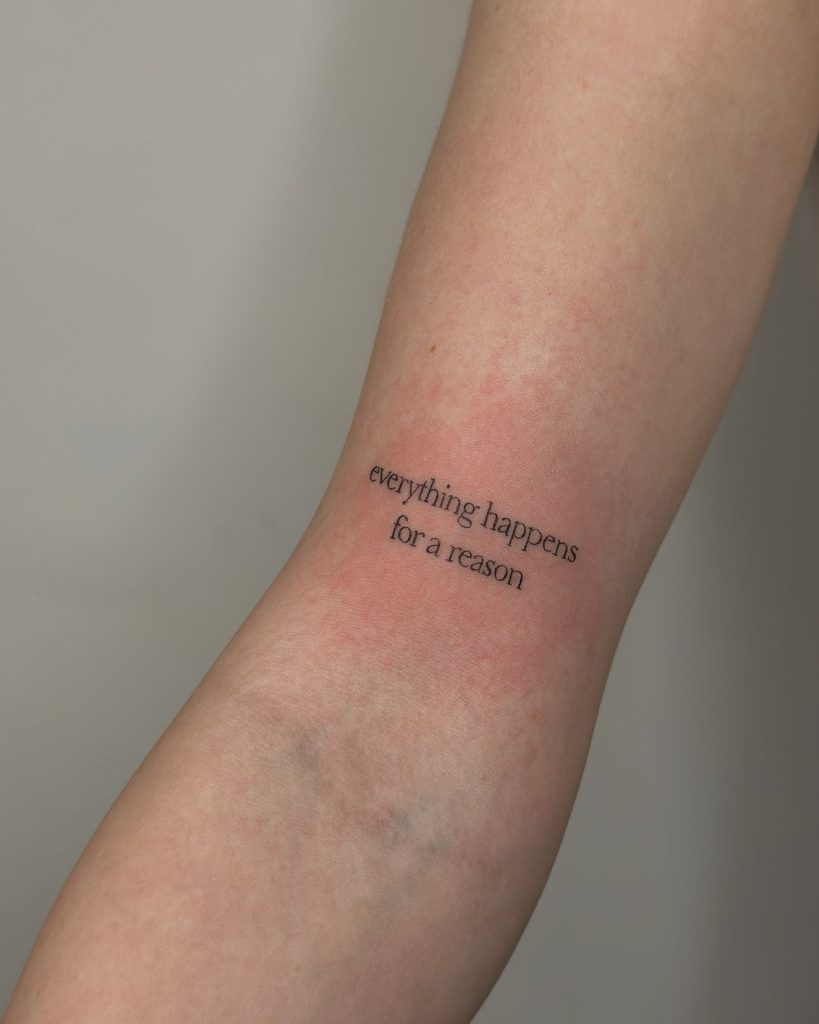 quote tattoo by saitche