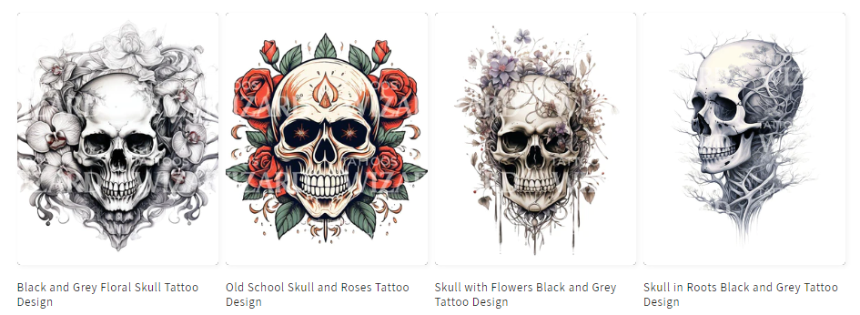 ideas for skull tattoo flash skull tattoos