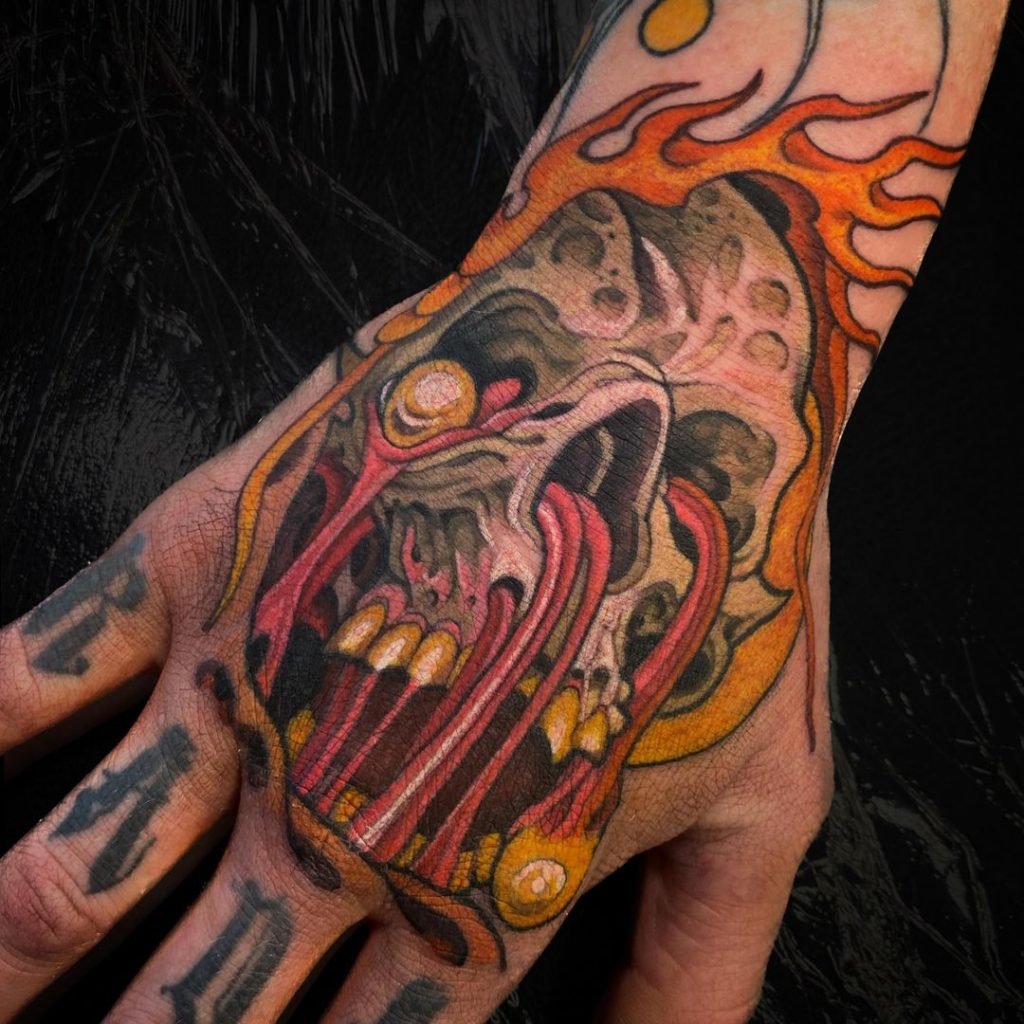 ideas for skull tattoos skull tattoo by aaron riddle