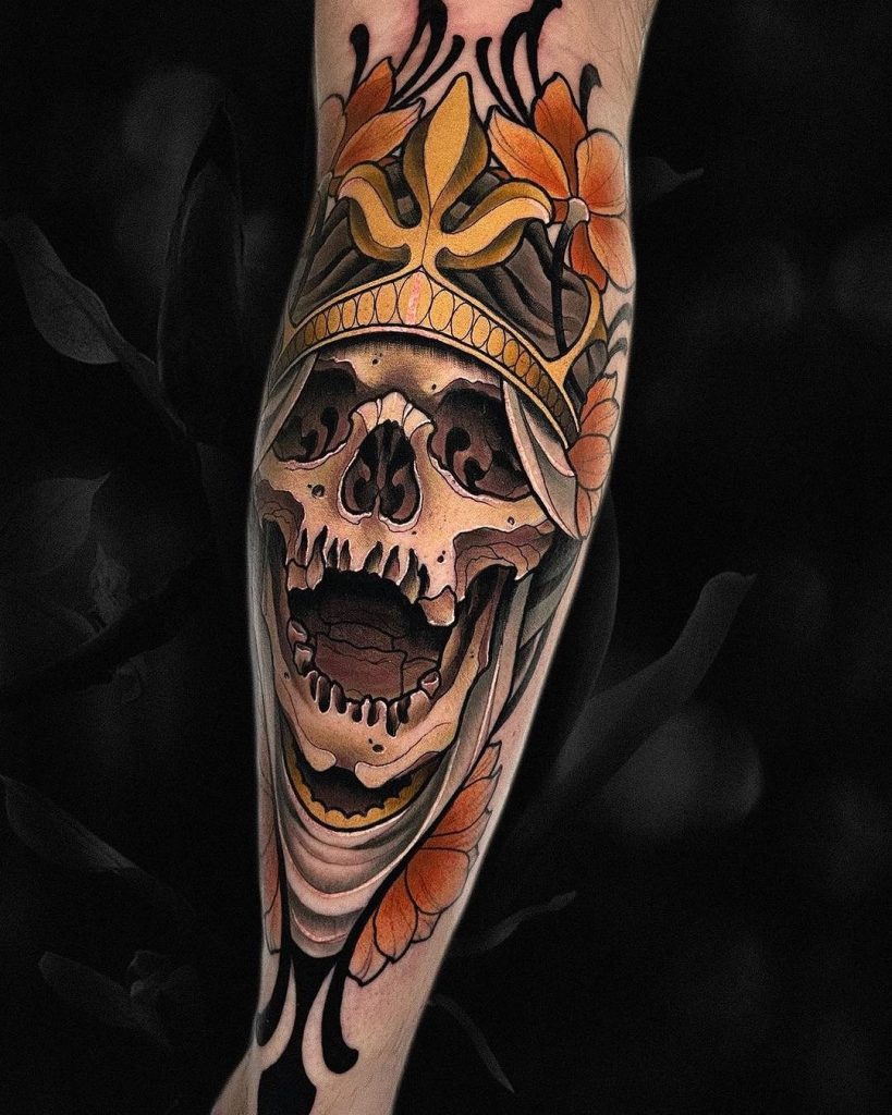 ideas for skull tattoos skull tattoo by alex krunk