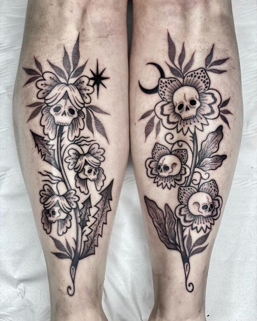 ideas for skull tattoos skull tattoo by amandine barbet