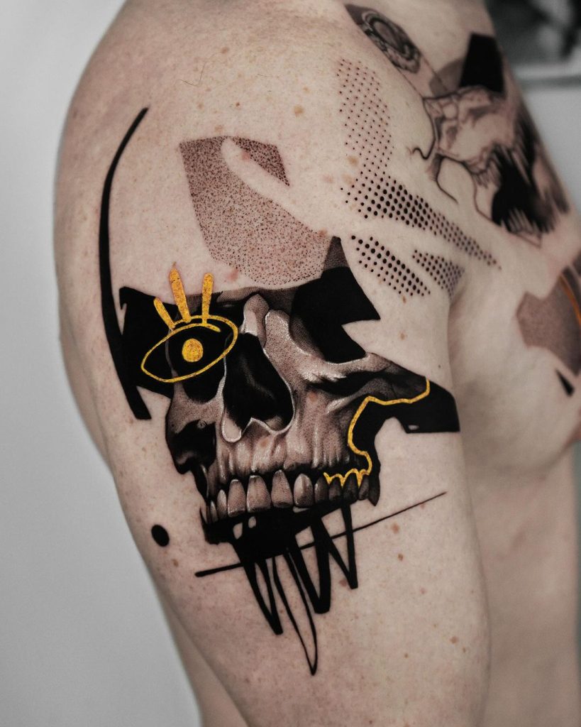 ideas for skull tattoos skull tattoo by fekete doring