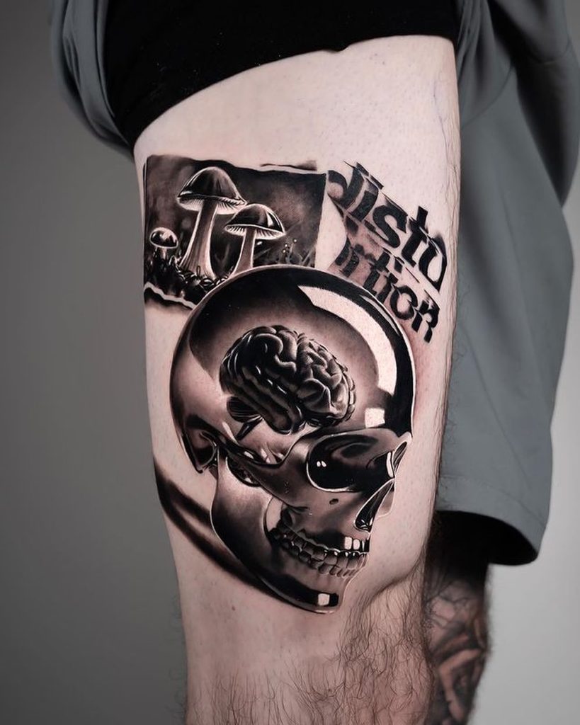 ideas for skull tattoos skull tattoo by dani ginzburg