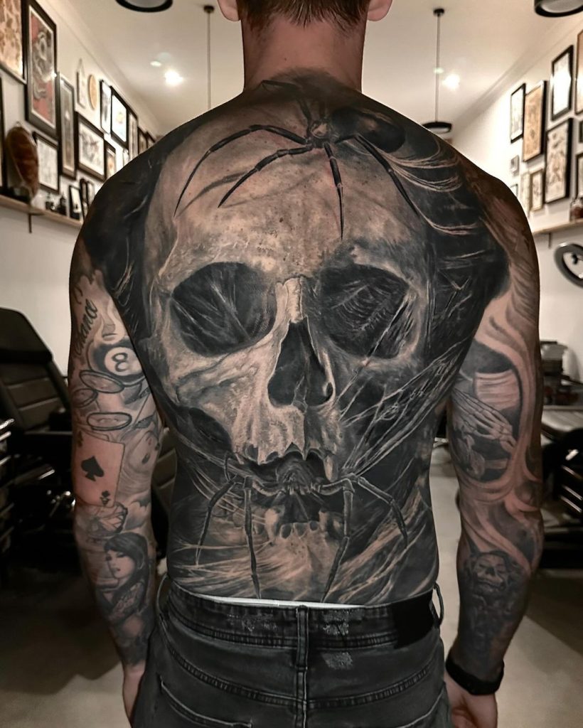 ideas for skull tattoos skull tattoo by dylan weber