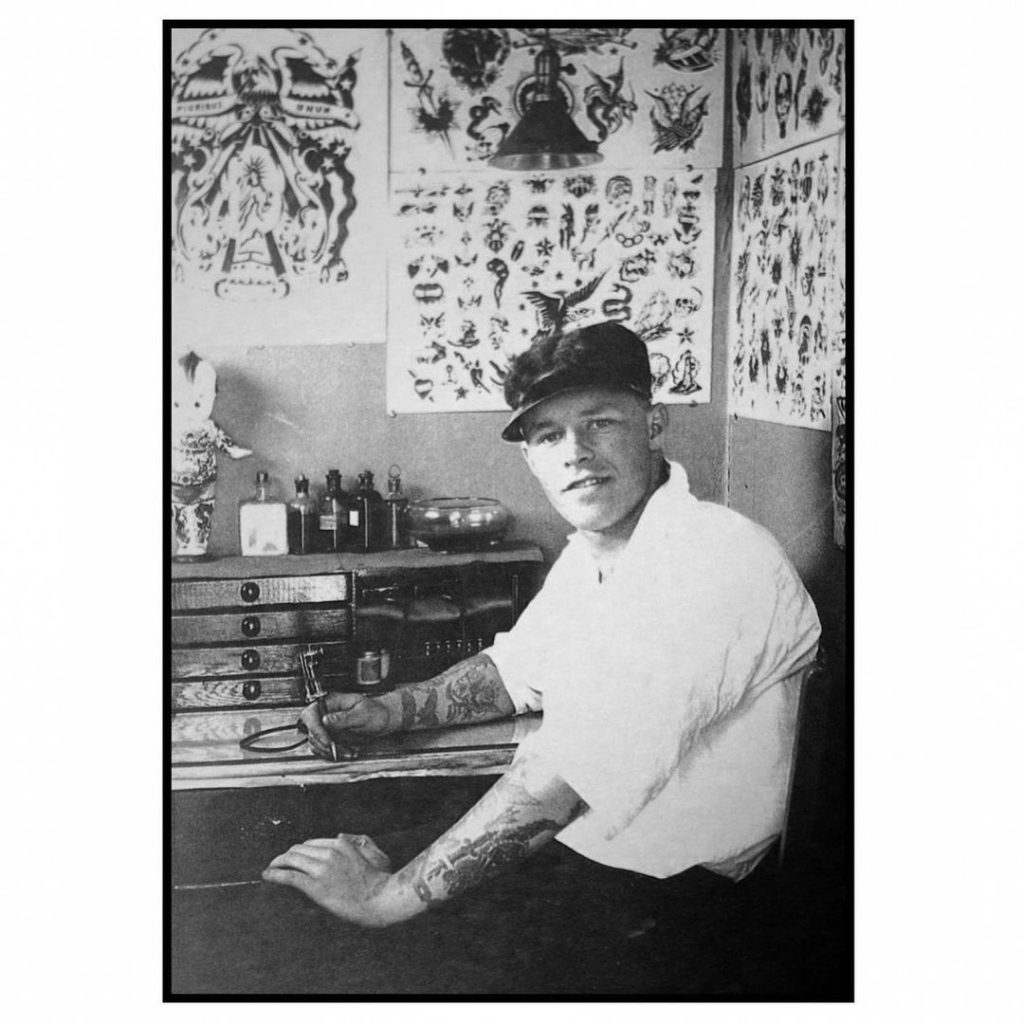 Fred Marquand c.1920s vintage tattoo historical archive photograph