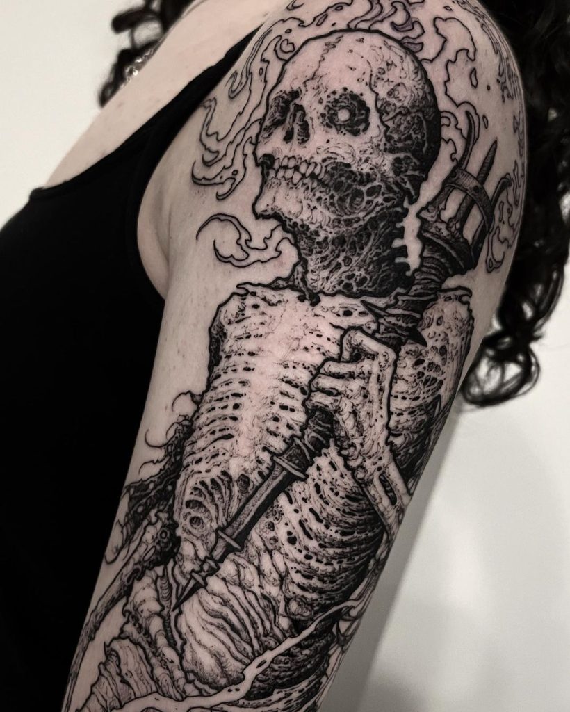 ideas for skull tattoos skull tattoo by konrad krajda