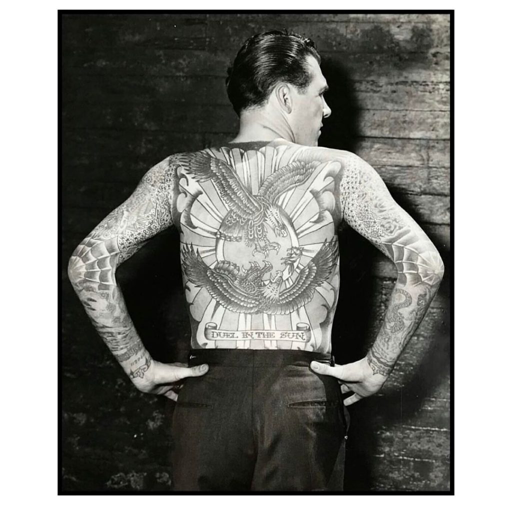 Lyle Tuttle, 1957 vintage tattoo historical archive photograph