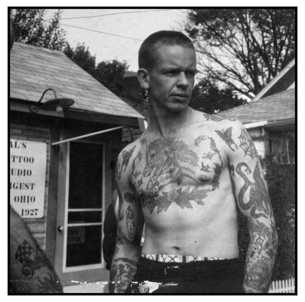 Mack McCullen, 1956 vintage tattoo historical archive photograph