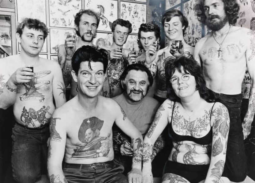 marianne and ivor collier tattooed by les skuse vintage tattoo photo