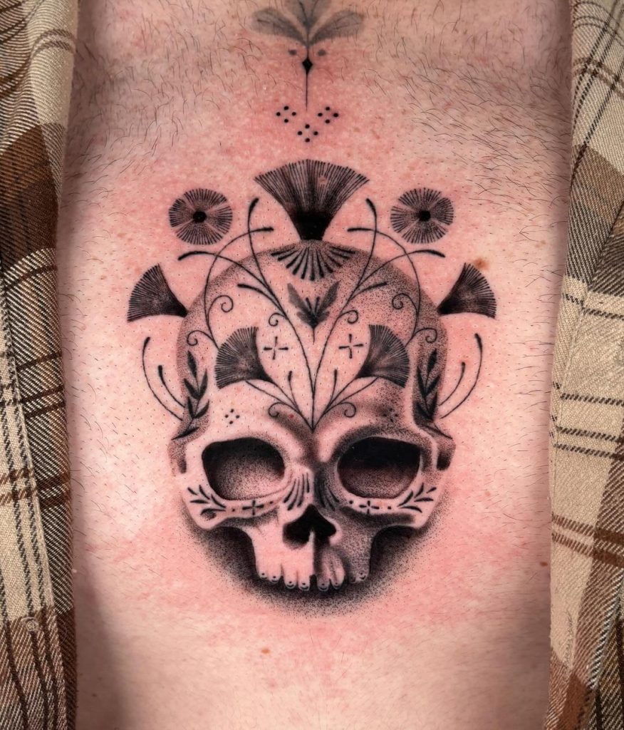 ideas for skull tattoos skull tattoo by heather