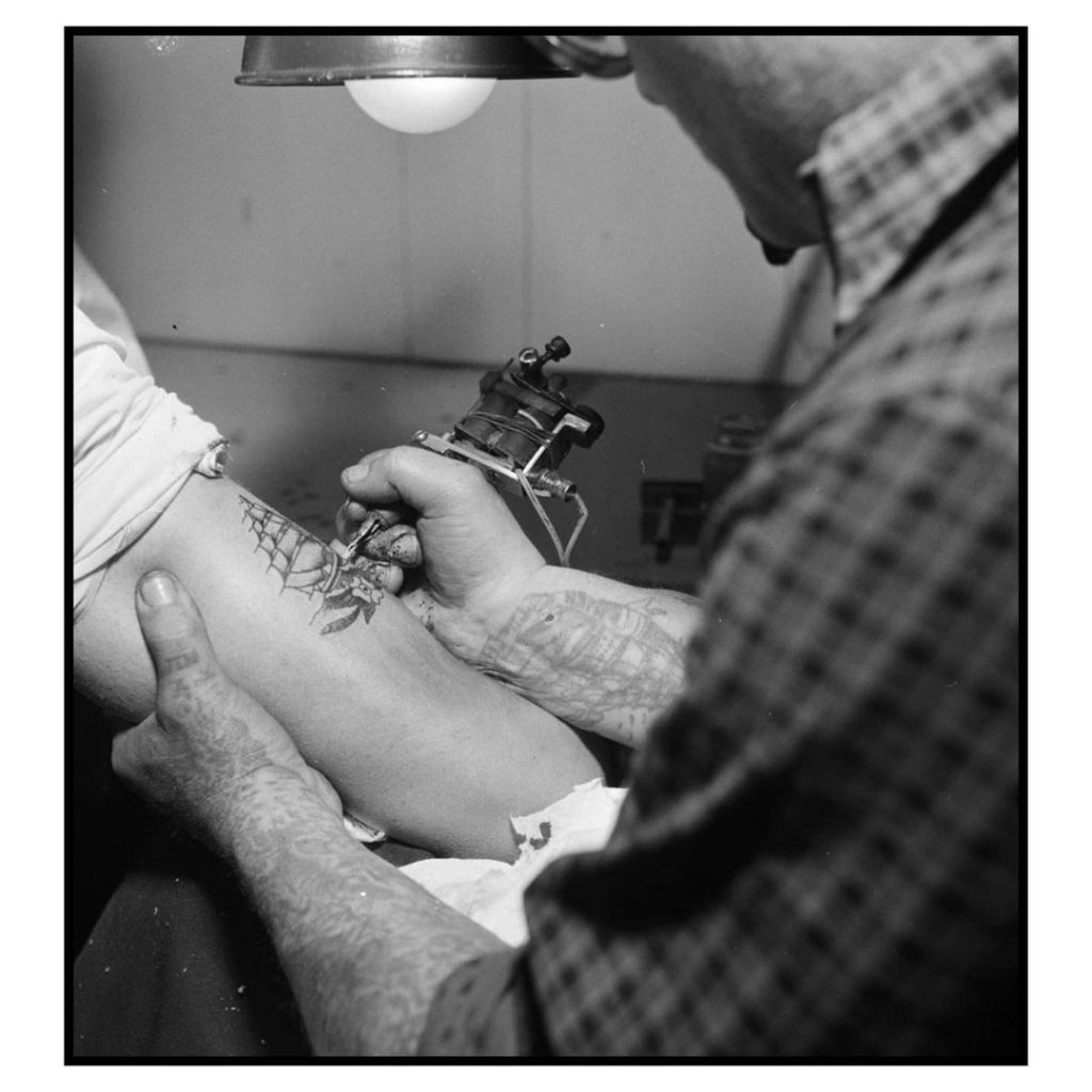 Tato Jack, 1954 vintage tattoo historical archive photograph
