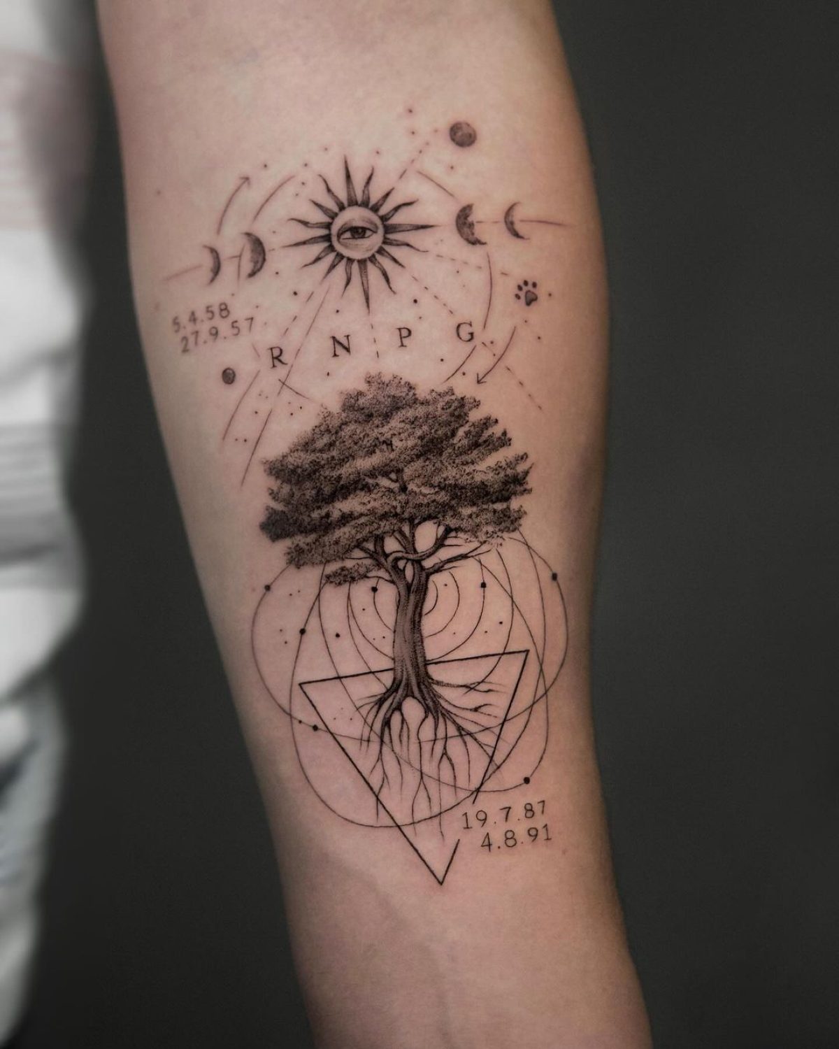 Watercolor Tree of Life Tattoos Unveiled