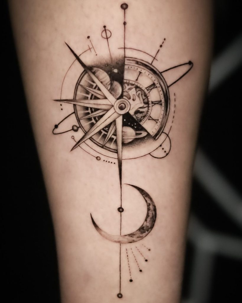 Cosmic Compass Tattoo by MKIT