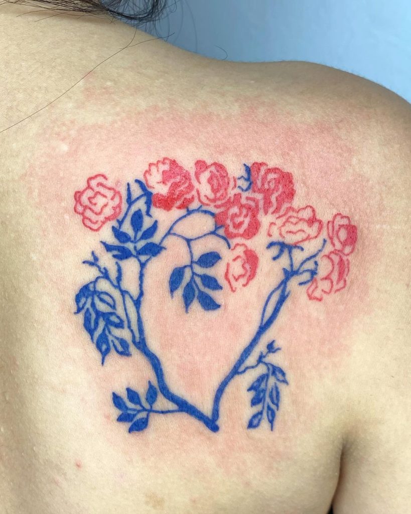 Minimalist Rose Tattoo by Shelly