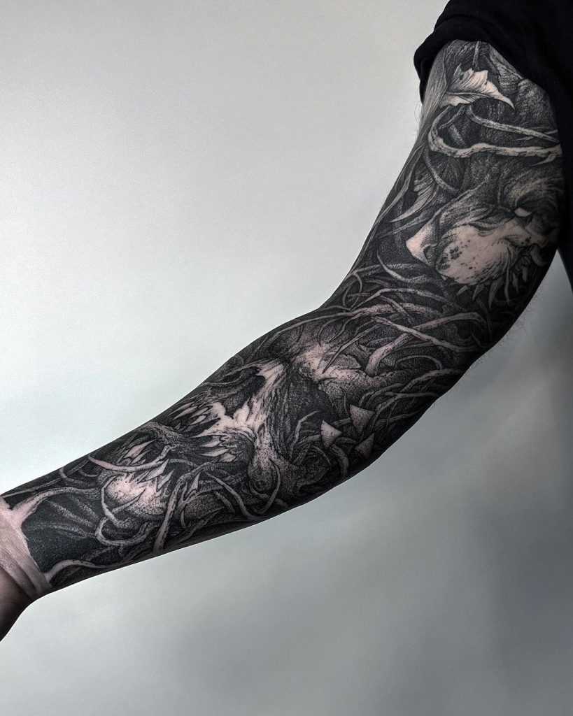 badass arm sleeve tattoo