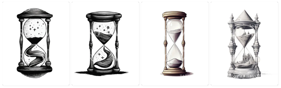 hourglass flash tattoo designs