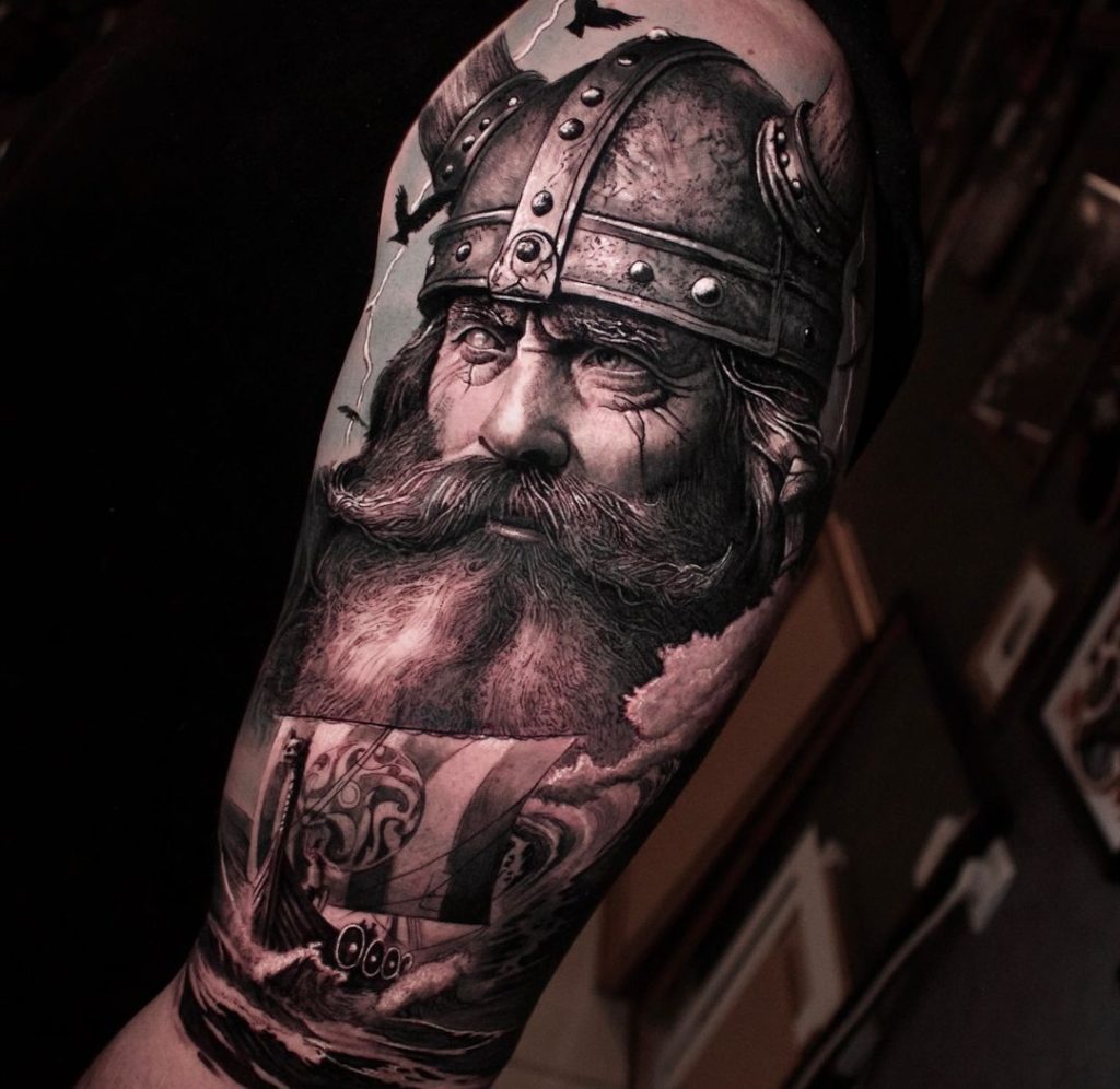 badass viking tattoo