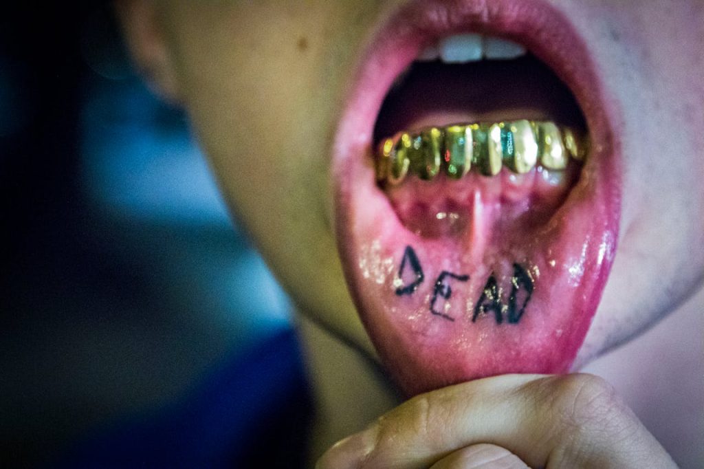inner lip tattoo
