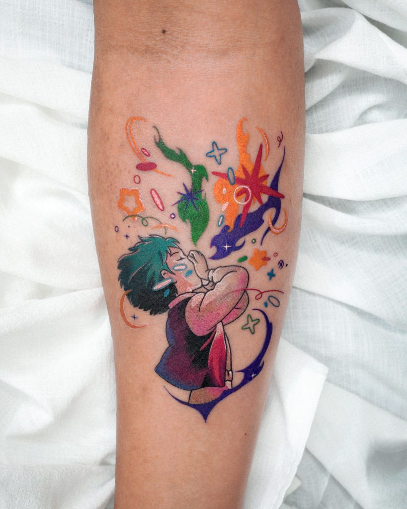 pure anume style tattoo by eden