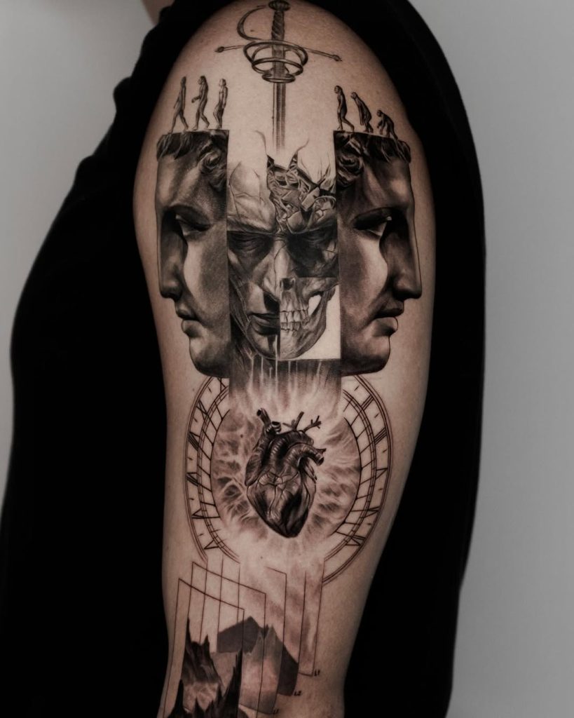 Taeseok Park  tattoo artist making amazing micro realistic tattos in amazing detail