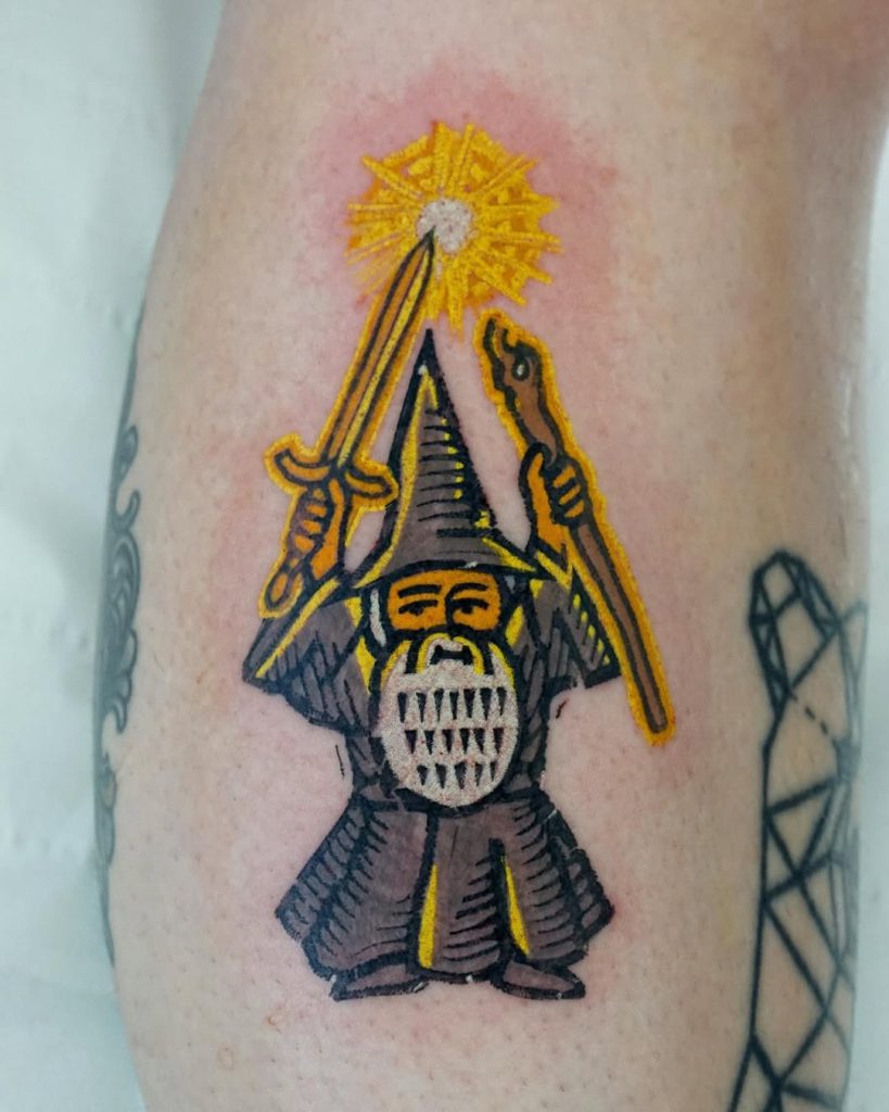 koblin tattoo picollo gandalf gonme lotr