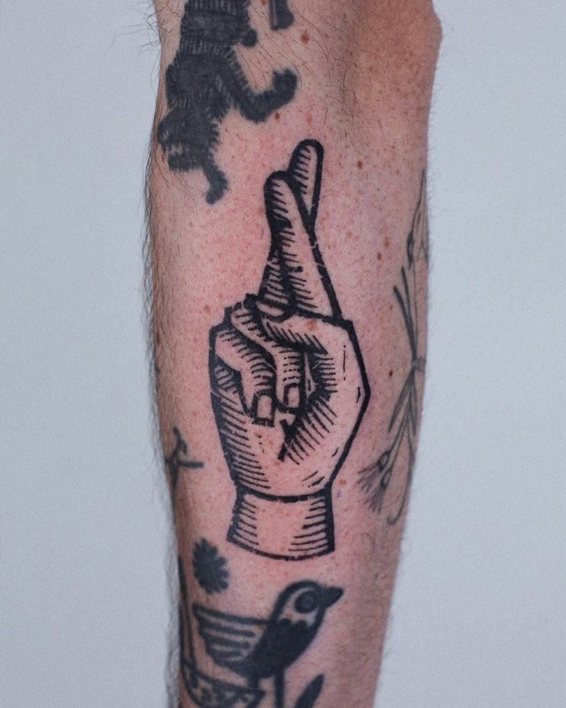 I swear tattoo in black & grey