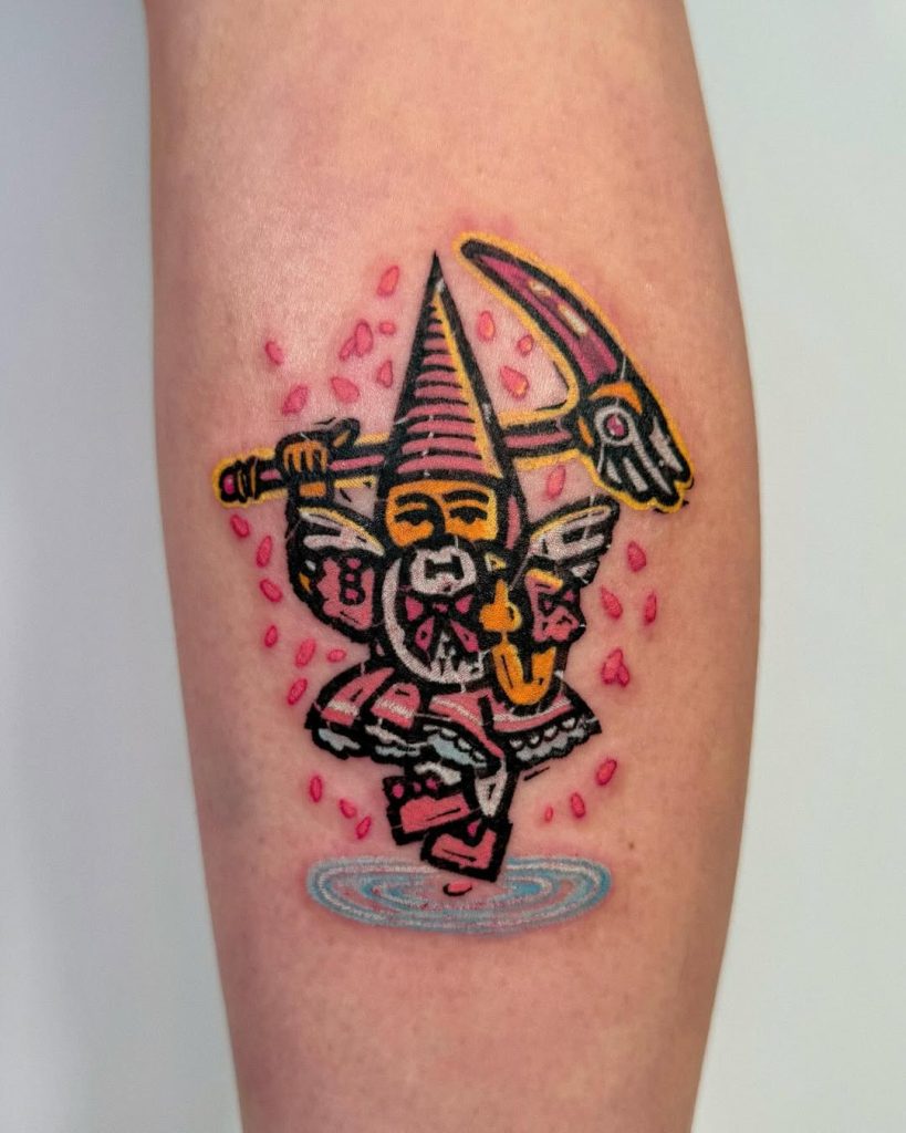 super funny tattoo by koblin dead man