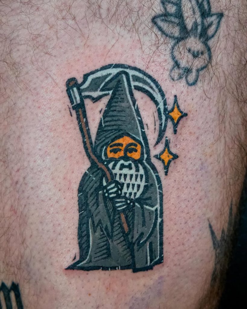 collest grim reaper tattoo design by koblin