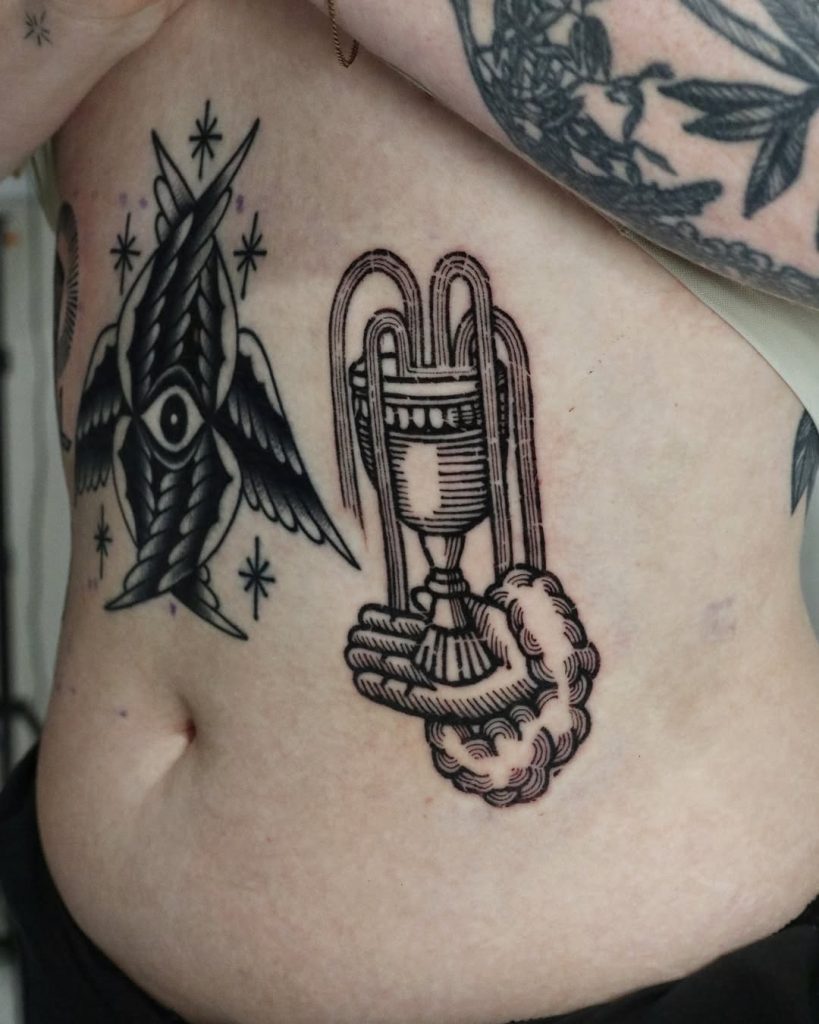 middle ages tattoo of fountain by kolbindeadman